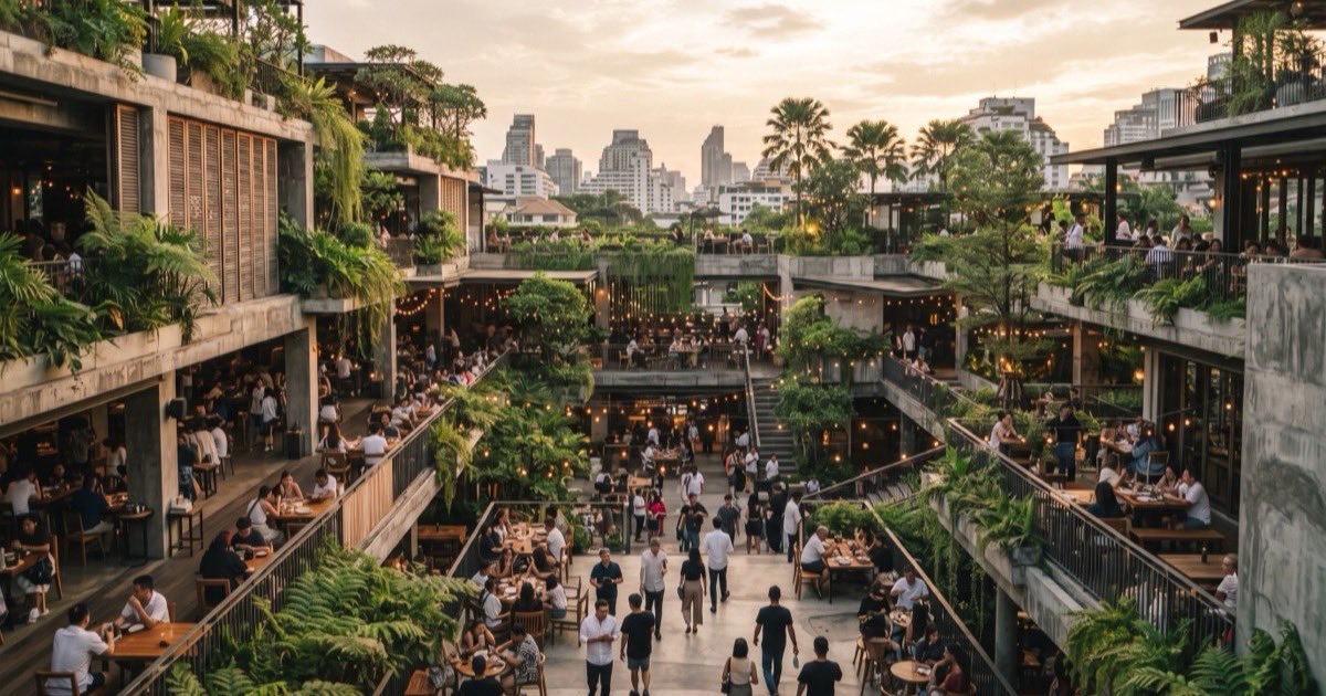 Thonglor Soi 17 — The Commons, Divana Spa and 1923 Bar